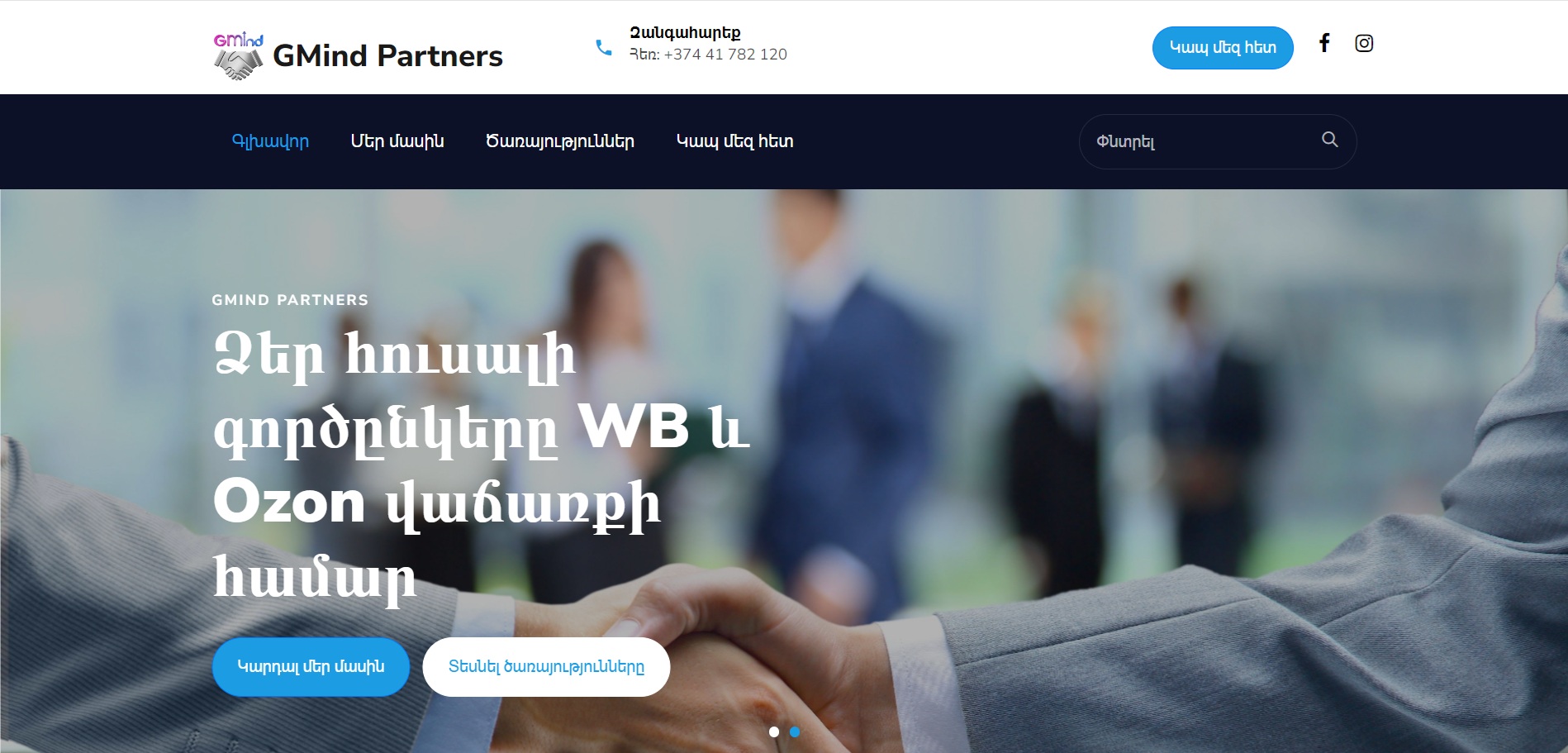 Gmind Partners Website Preview